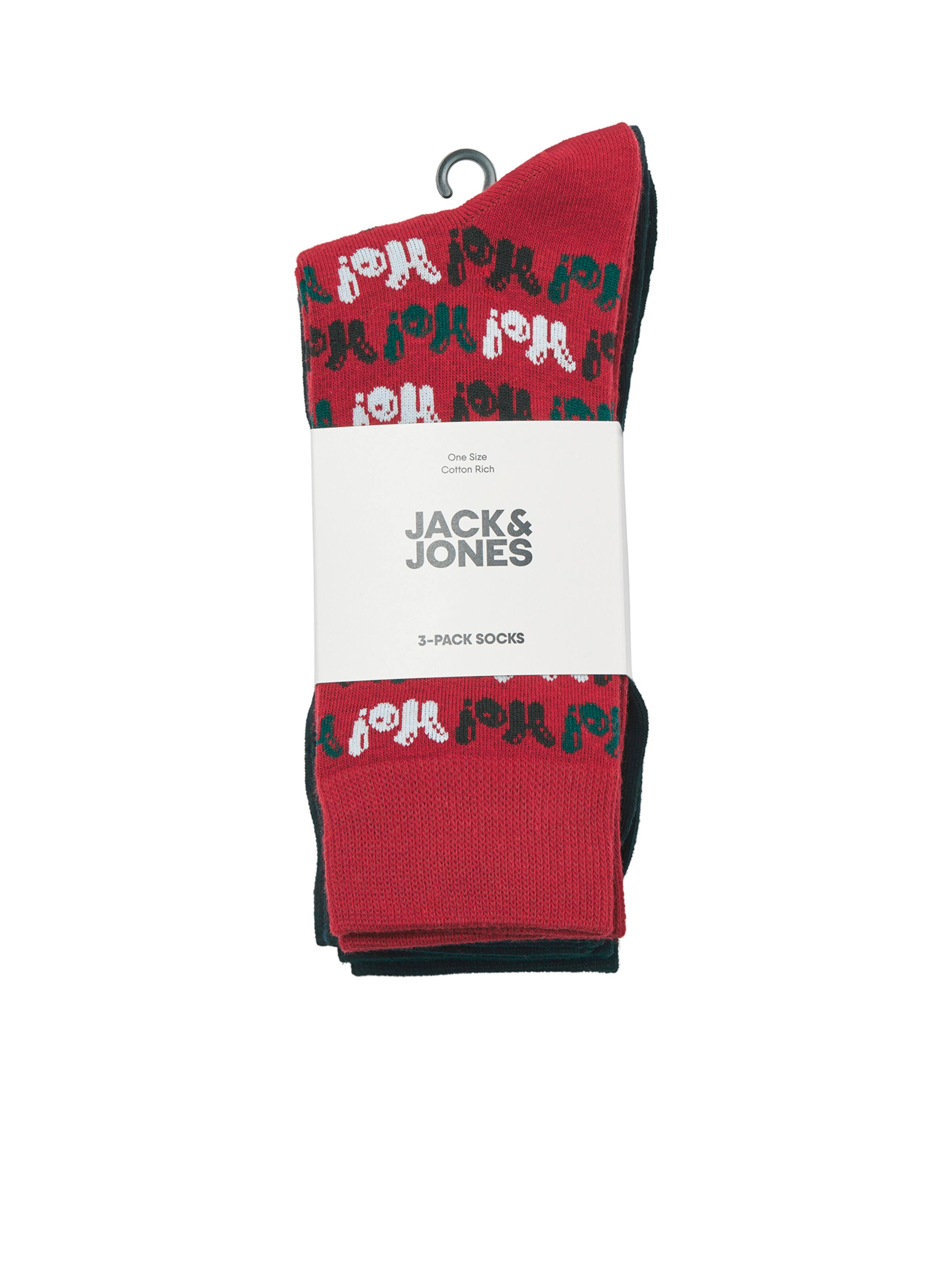 Șosete 'JACEDDIE XMAS' de la JACK & JONES pe albastru