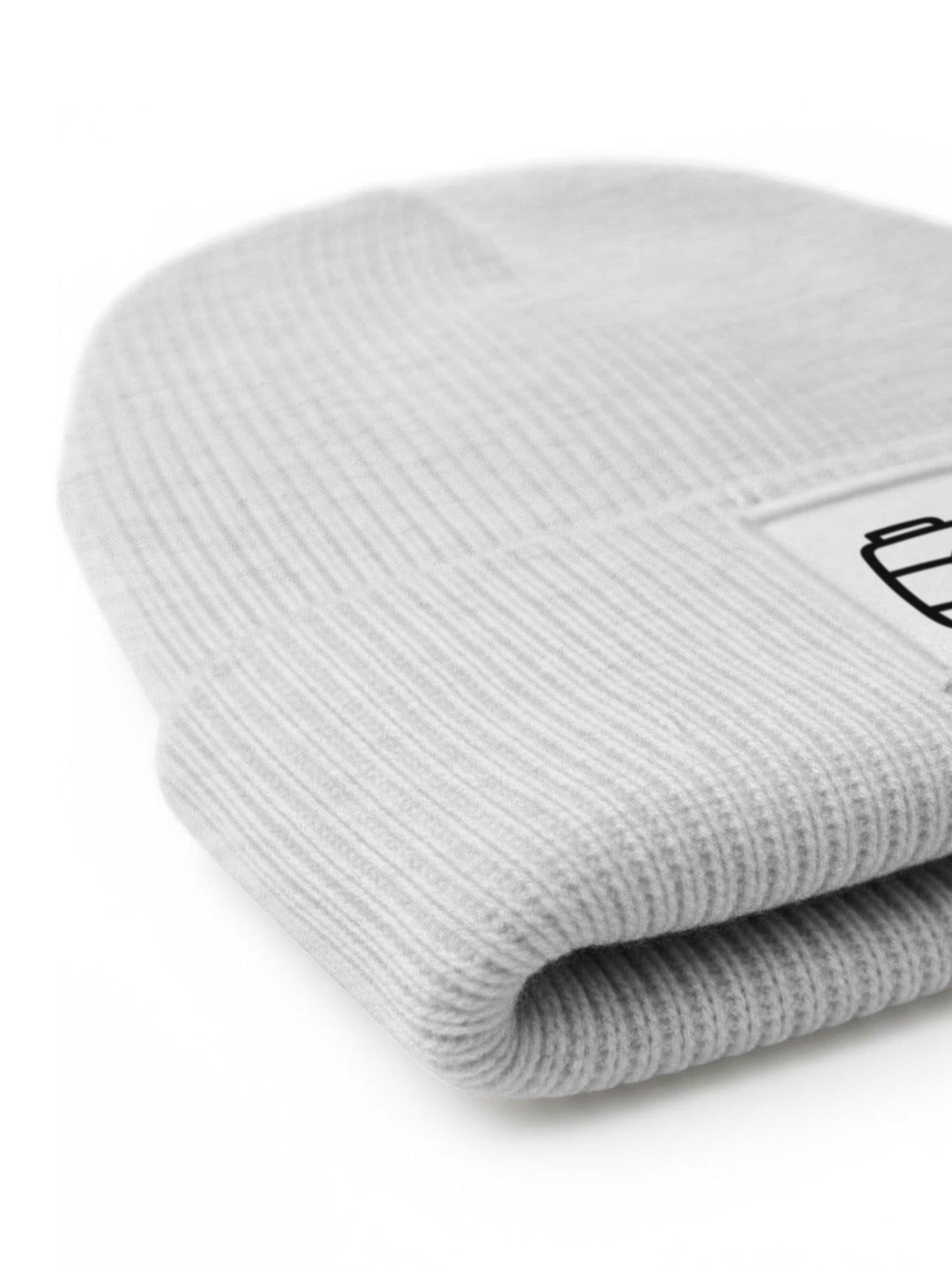 Neverless Beanie 'Kamera' in Grey