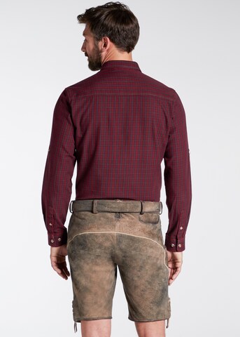 Coupe slim Pantalon folklorique 'Neno' SPIETH & WENSKY en marron