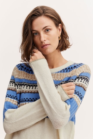 Fransa Pullover in Blau