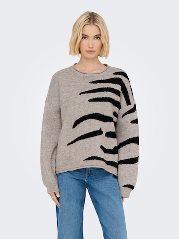 ONLY Sweater 'ONLJADE' in Grey: front