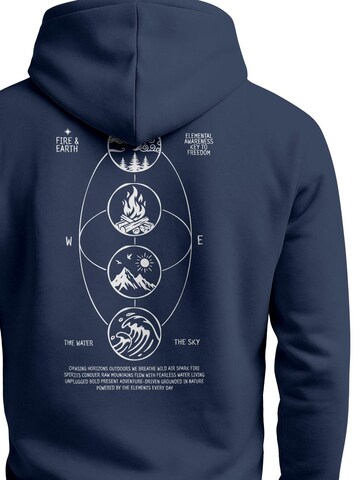 Neverless Sweatshirt 'Elemental Awareness' in Blue