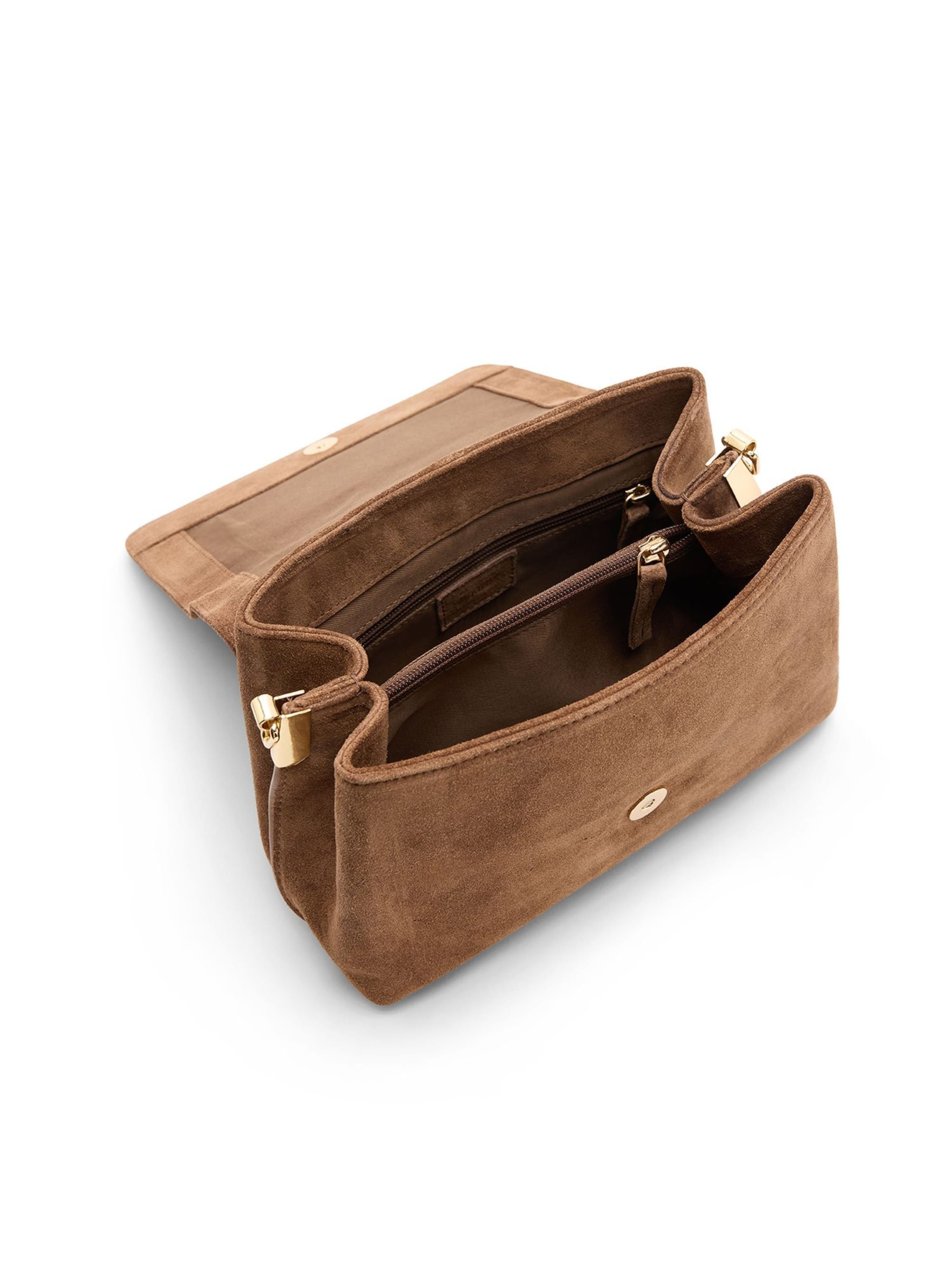 MANFIELD Schoudertas in Bruin