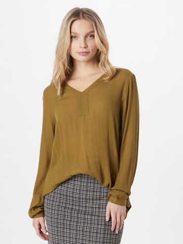 KAFFE CURVE Tunic 'Amber' in Green: front