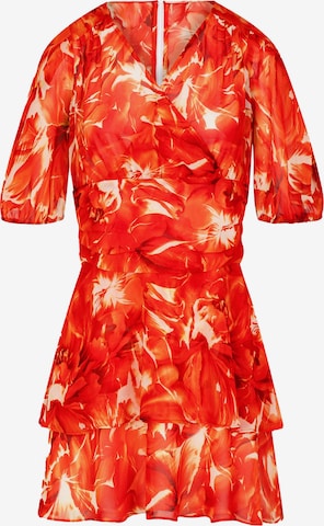 Morgan Φόρεμα σε πορτοκαλί: μπροστά
