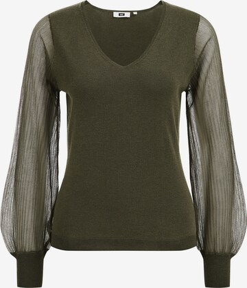 WE Fashion Sweater in Green: front