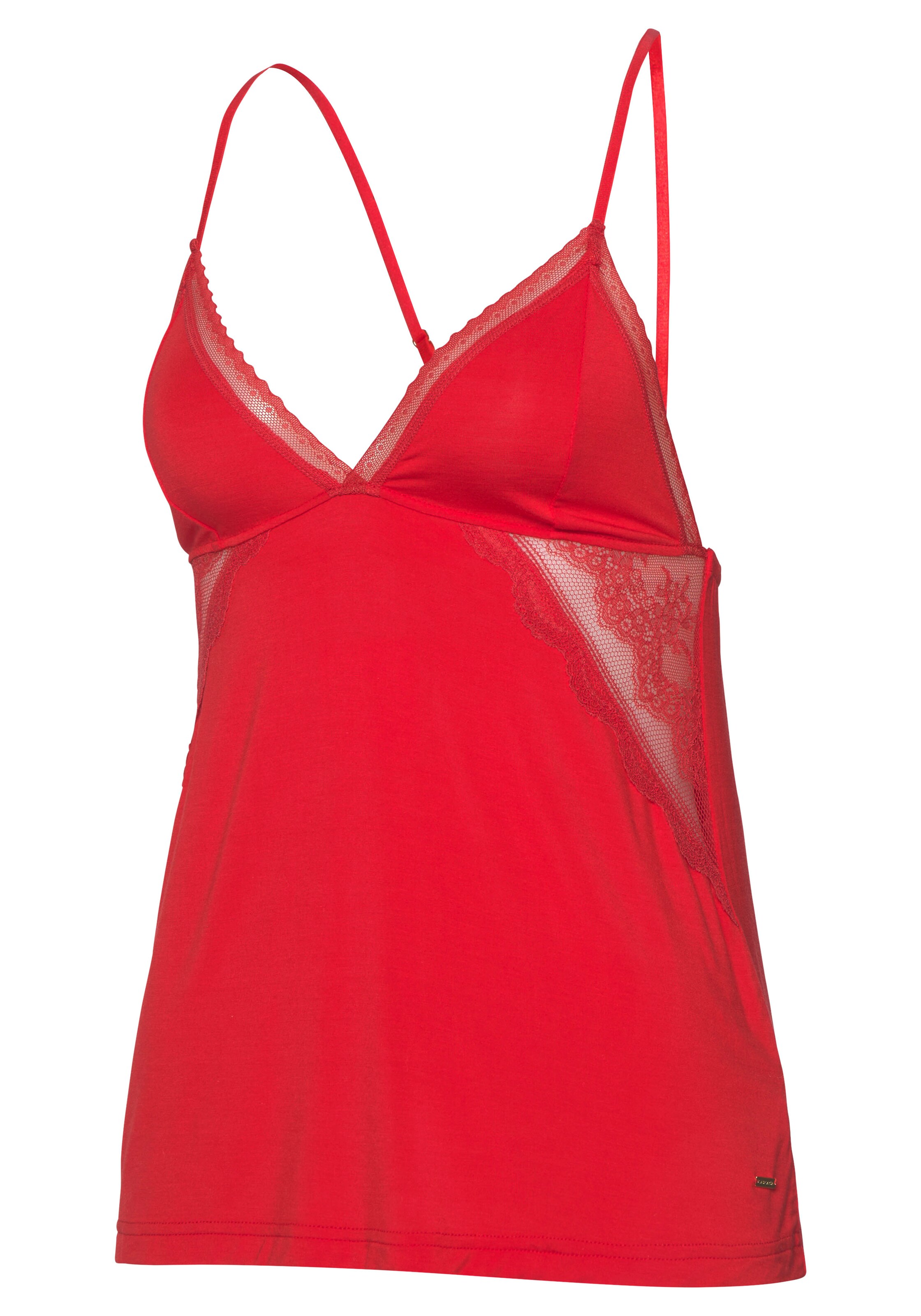 LASCANA Pajama Shirt in Red