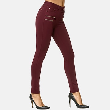 Skinny Jean Elara en rouge