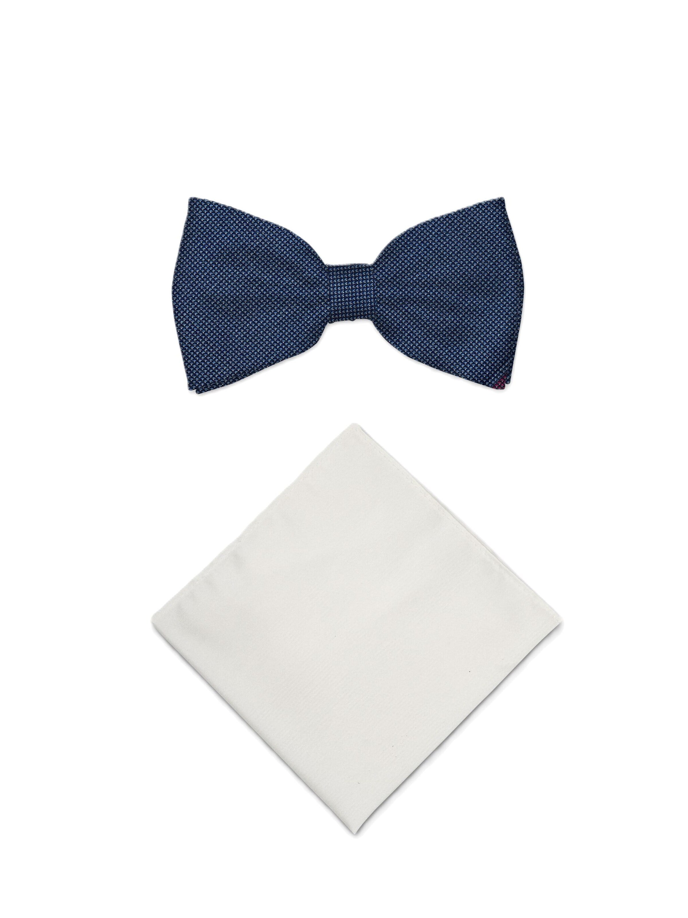 Real Guys Set Fliege '14166FSET' mit Einstecktuch in Blau