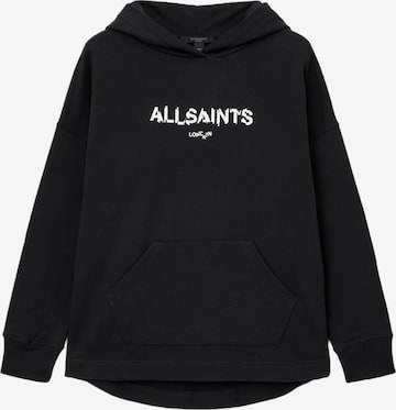 AllSaints Collegepaita 'STATIC ETIE' värissä musta: etupuoli