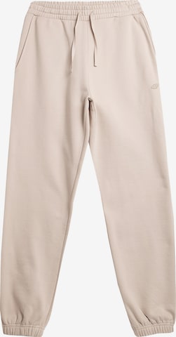 Effilé Pantalon de sport 4F en beige : devant