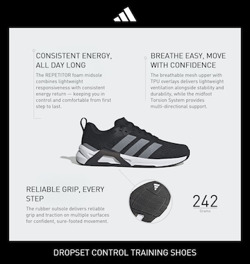 Chaussure de sport 'Dropset Control' ADIDAS PERFORMANCE en noir