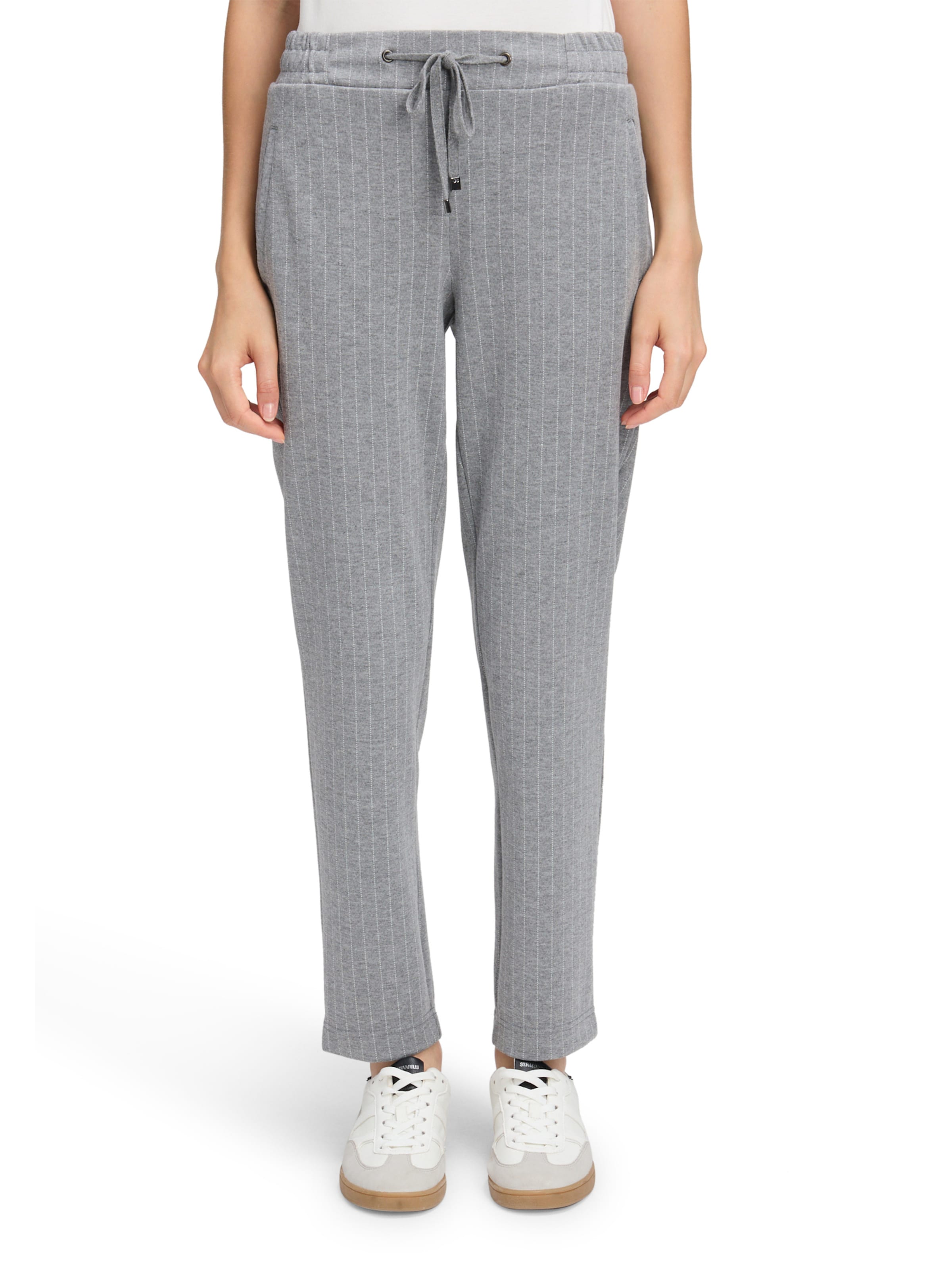 Betty & Co Regular Pants in Grey: front