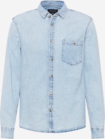 Cotton On Button Up Shirt in Blue: front