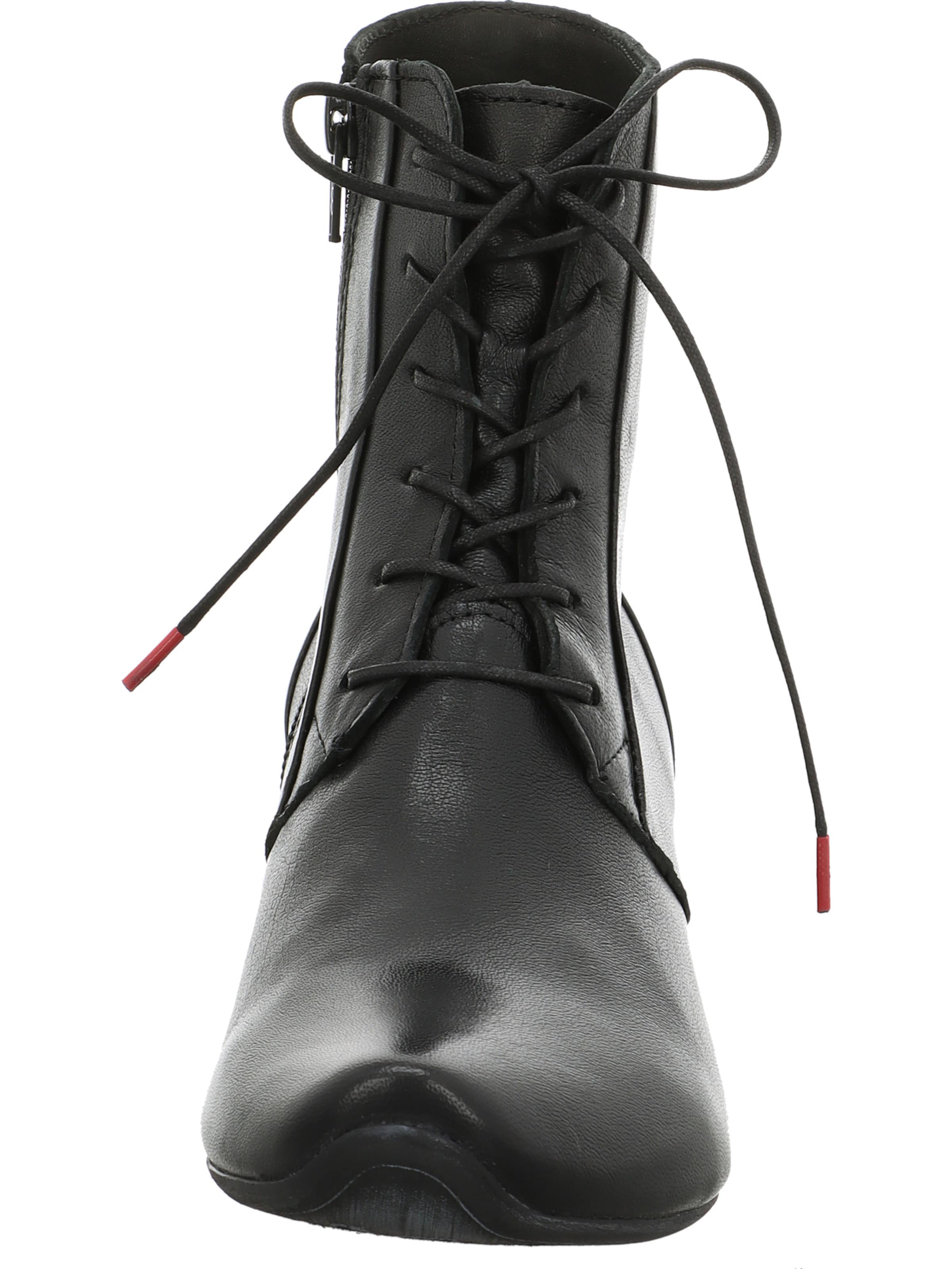 THINK! Schnürstiefelette 'Aida' in Schwarz