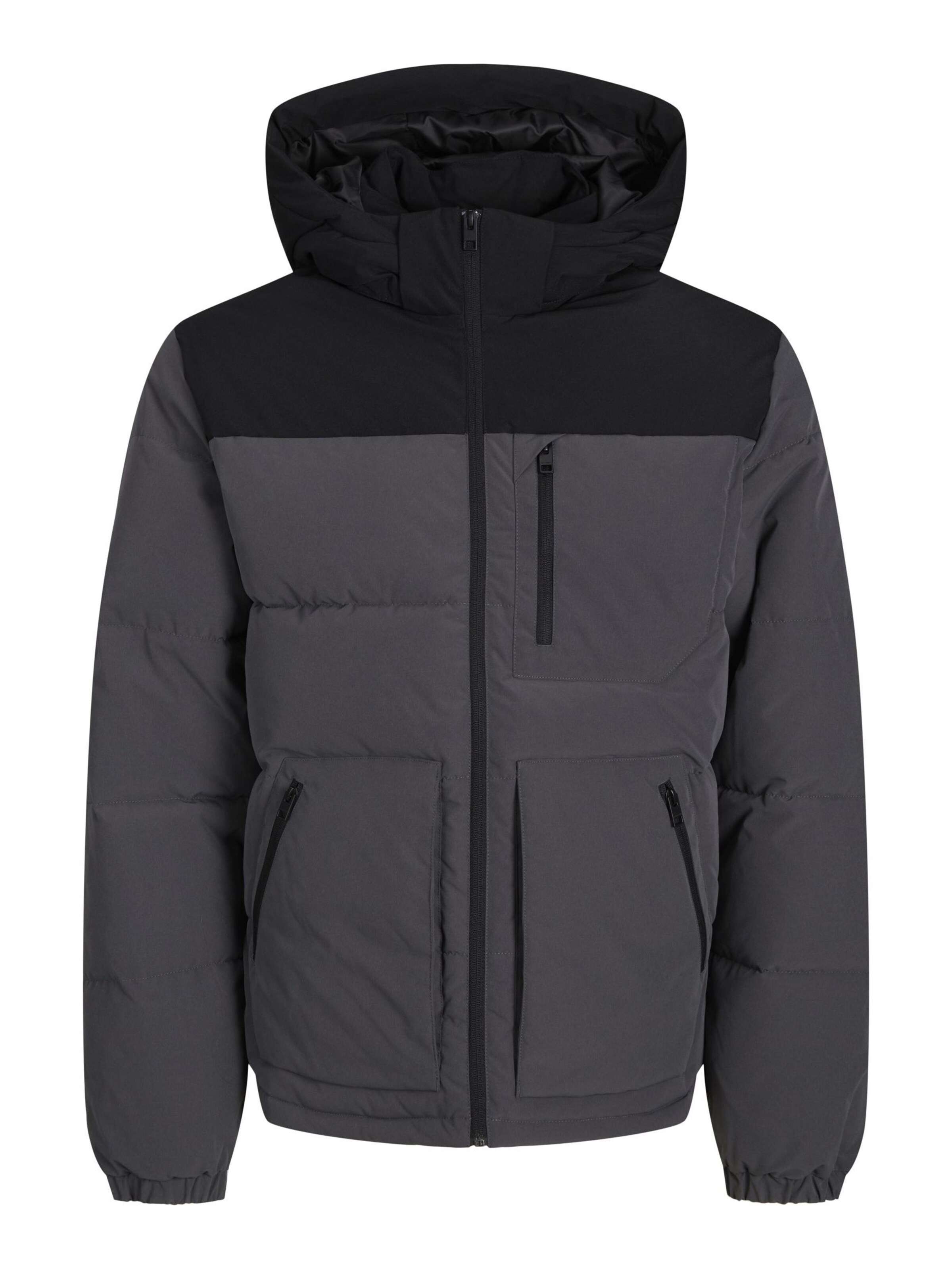 Veste d’hiver 'JJEOtto' Jack & Jones Plus en gris : devant