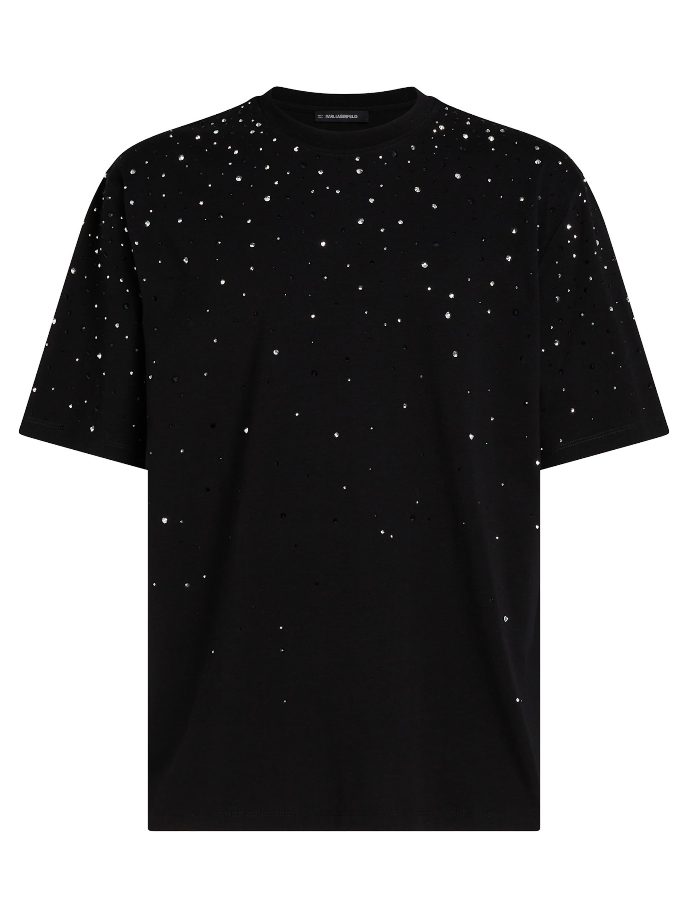 Karl Lagerfeld Μπλουζάκι σε μαύρο: μπροστά