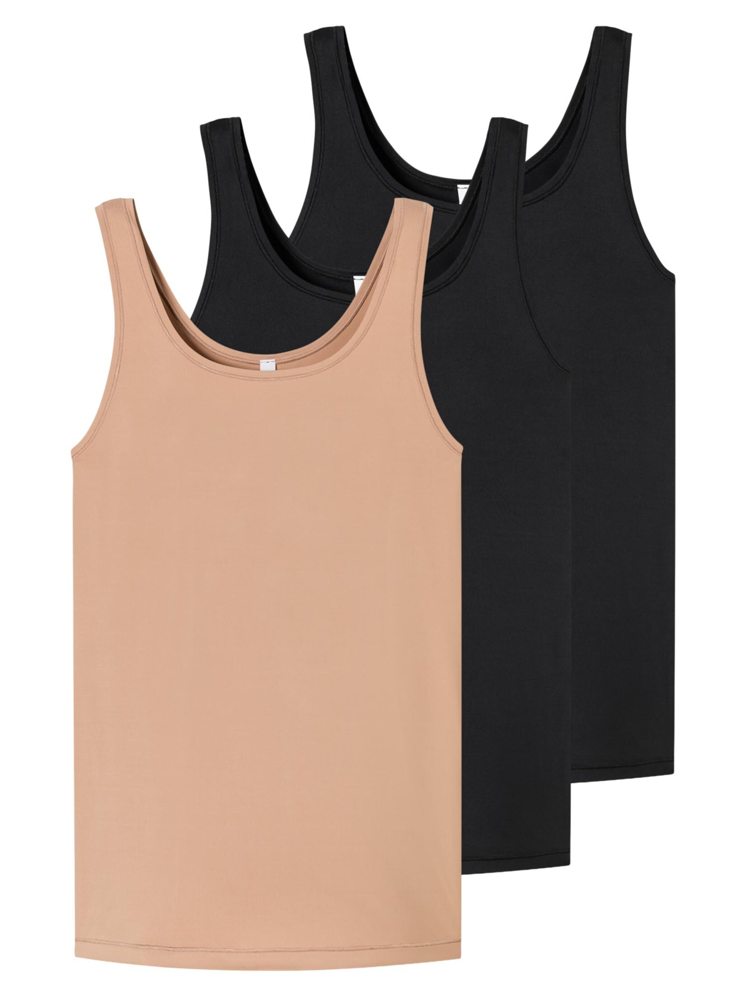SCHIESSER Undershirt 'Unique Mirco' in Brown: front