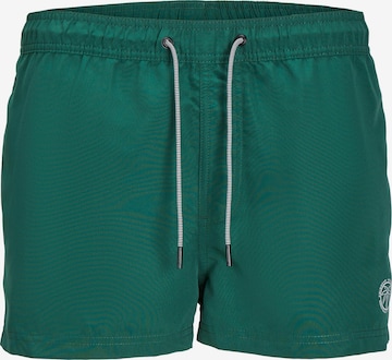 JACK & JONES Plavecké šortky 'BORA BORA' – zelená: přední strana