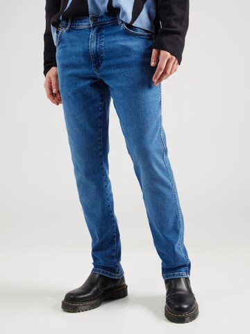 Coupe slim Jean 'TEXAS SLIM' WRANGLER en bleu : devant