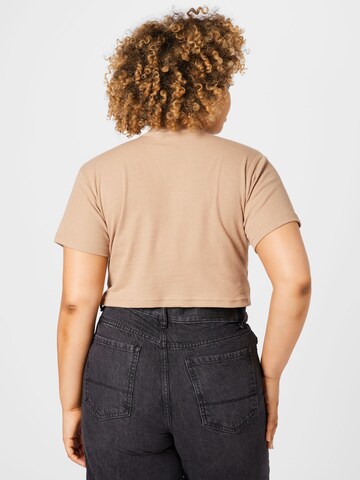 T-shirt Public Desire Curve en beige