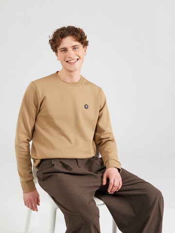 smėlio BOSS Megztinis be užsegimo 'C-Sharpe 01': priekis