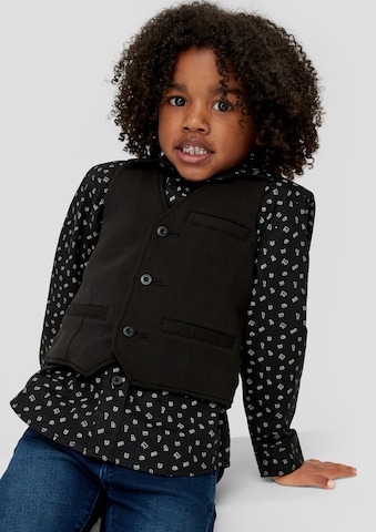 s.Oliver Vest in Black: front