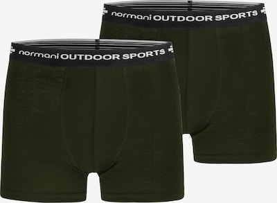 normani Boxers en vert / noir / blanc, Vue avec produit
