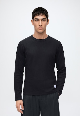 melns NORSE PROJECTS T-Krekls 'Stevns': no priekšpuses