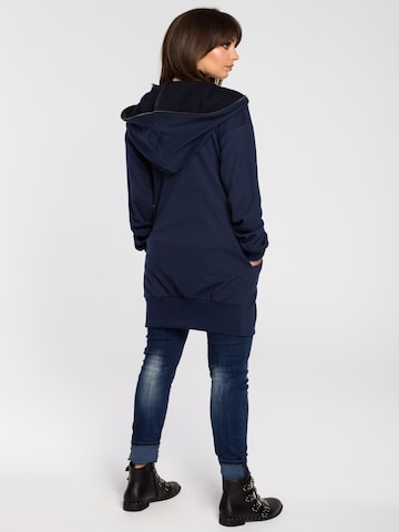 BeWear - Sudadera con cremallera en azul