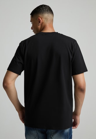 Alessandro Zavetti - Camisa 'Linalli' em preto