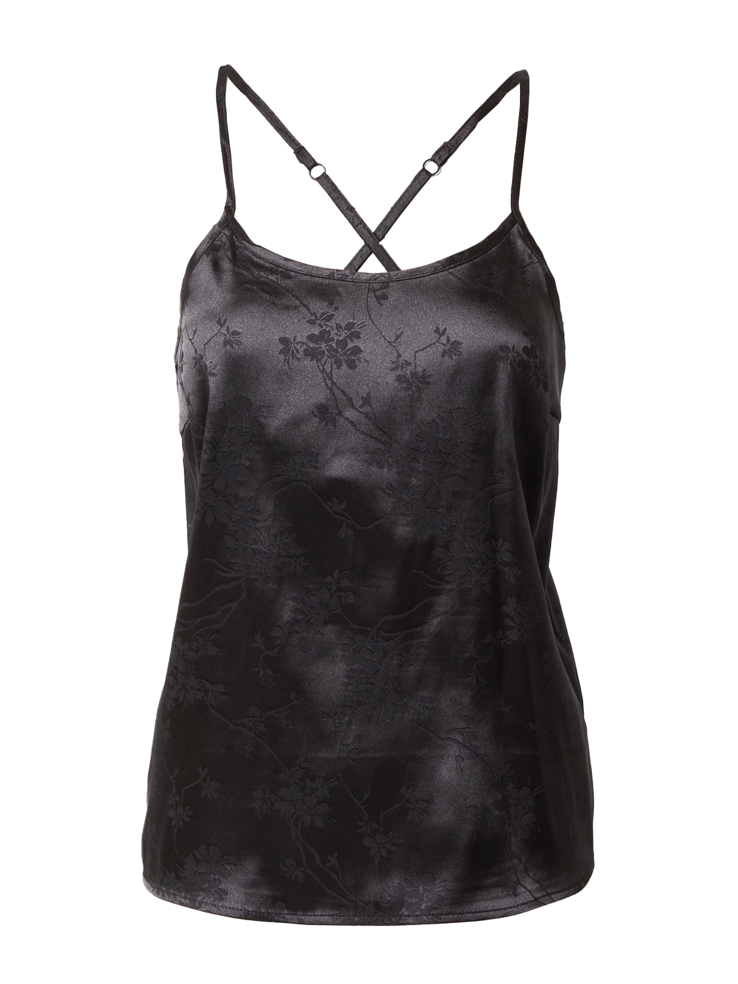 Top 'KORINNE' di NÜMPH in nero: frontale