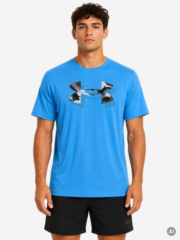 UNDER ARMOUR Funktionsshirt 'Tech™ Print Fill'‌‌‌‌‌‌‌‌‌ in Blau