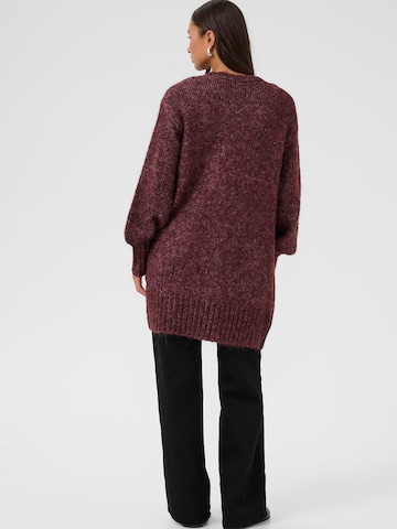 Kaffe Gebreid vest 'KAtrina' in Rood