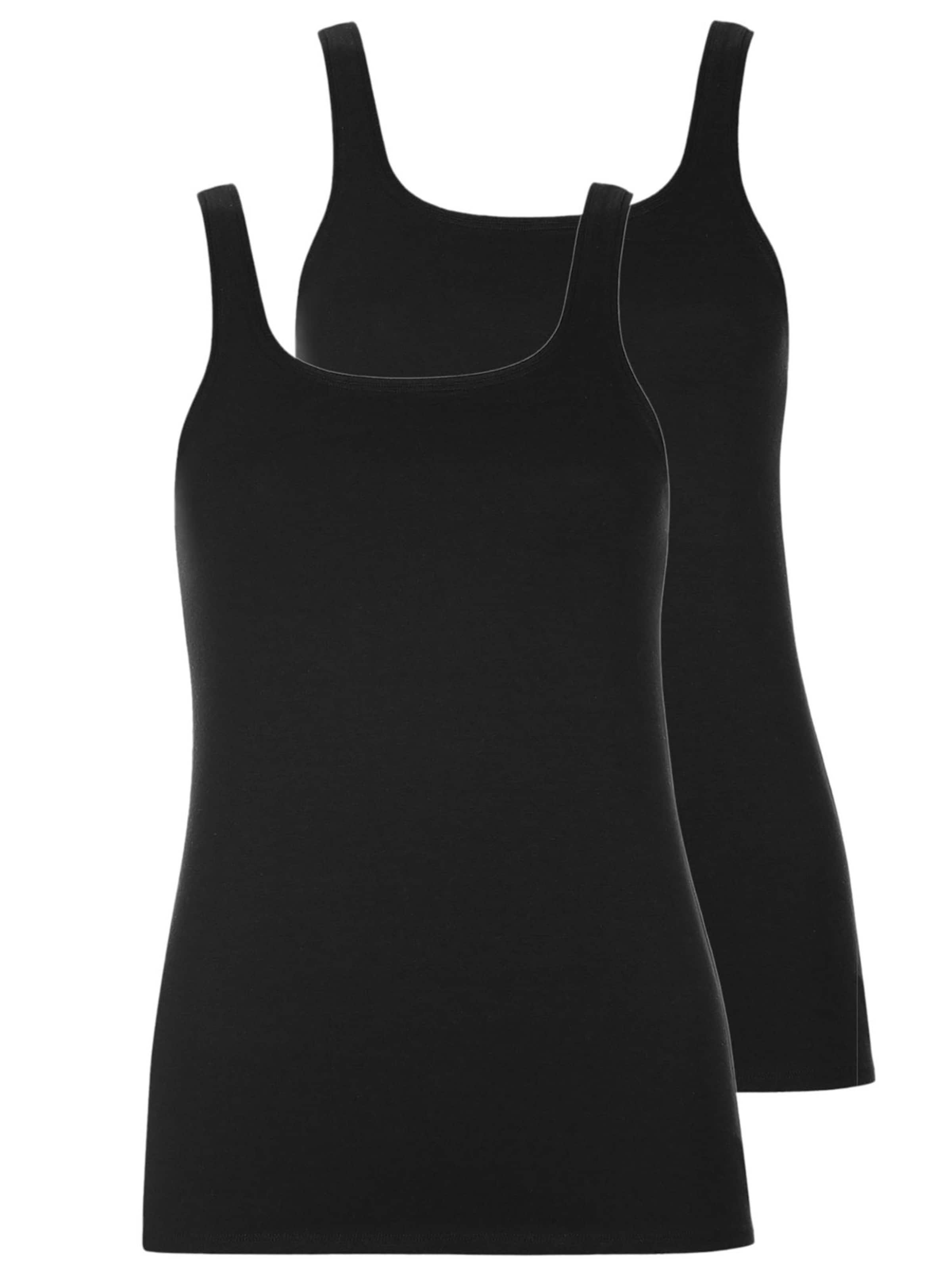 Lisca Unterhemd 'Emma'‌‌‌ in Schwarz: Vorderseite