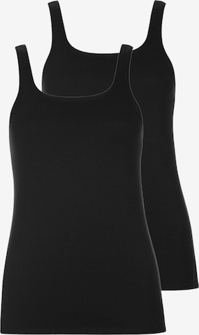 Lisca Unterhemd 'Emma' in Schwarz: Vorderseite