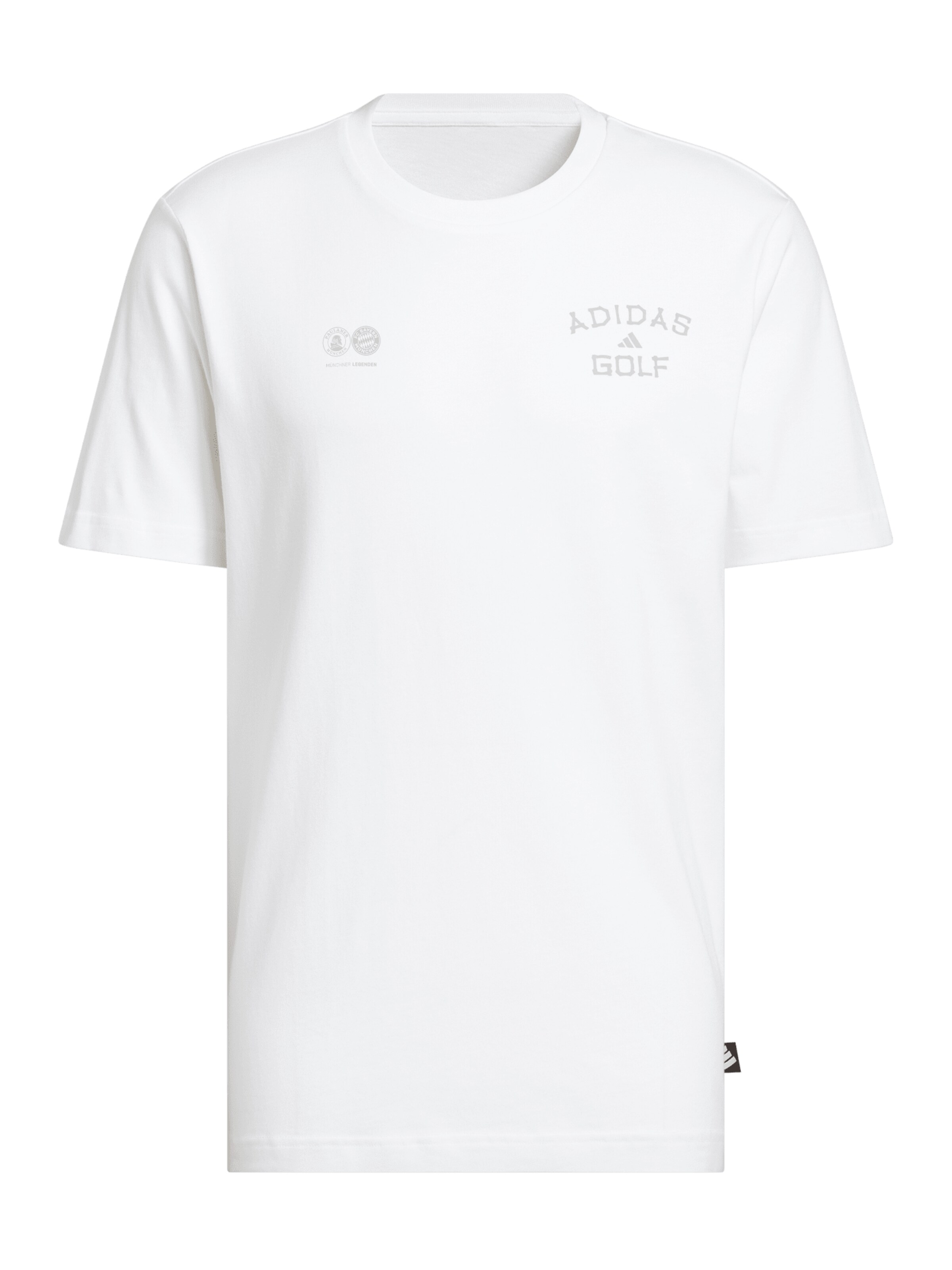 ADIDAS GOLF Performance Shirt 'Graphic' in White: front
