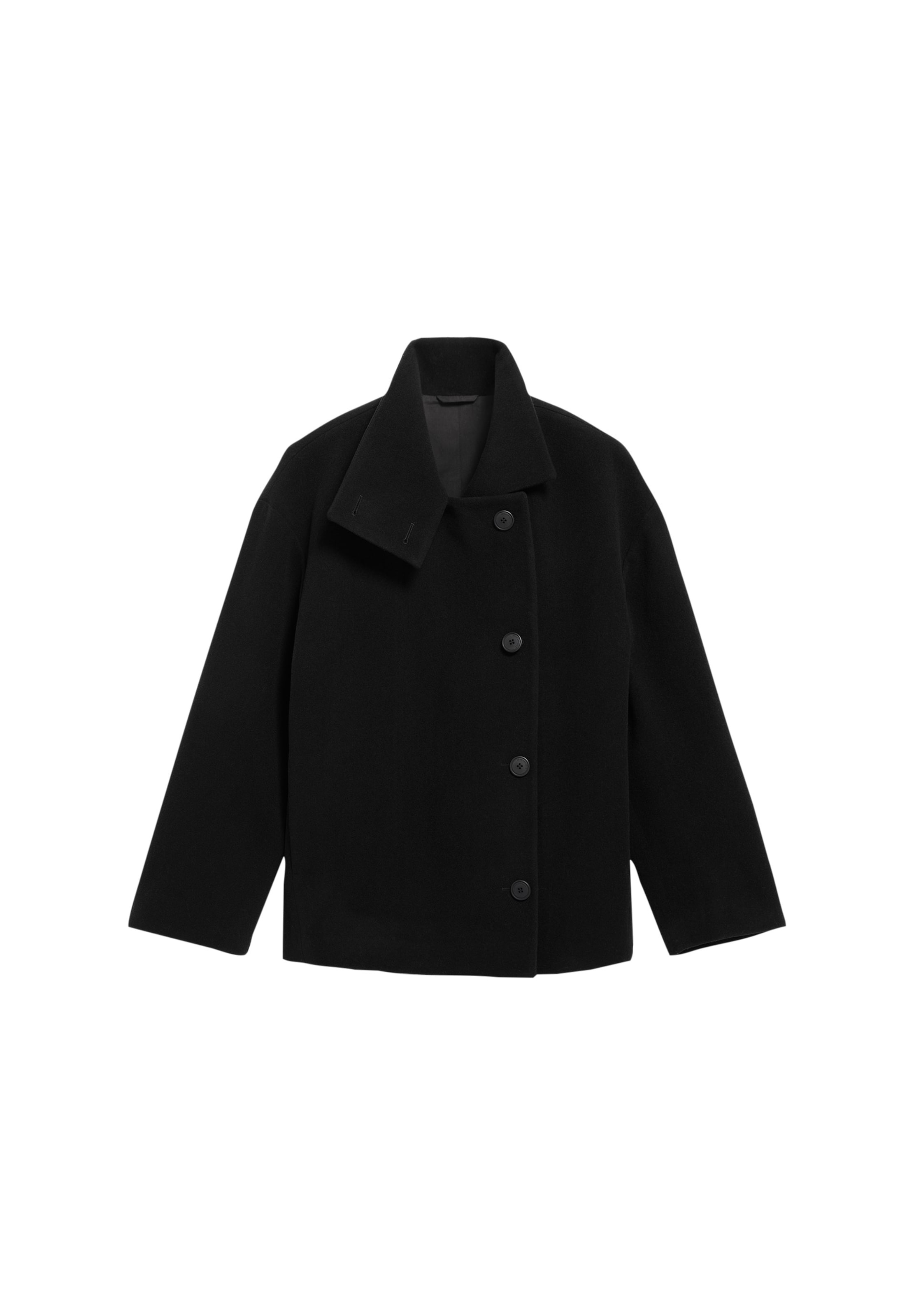 ARMEDANGELS Tussenmantel in Zwart: voorkant