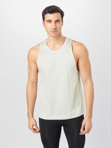 ADIDAS SPORTSWEAR Skinny Performance Shirt in Green: front