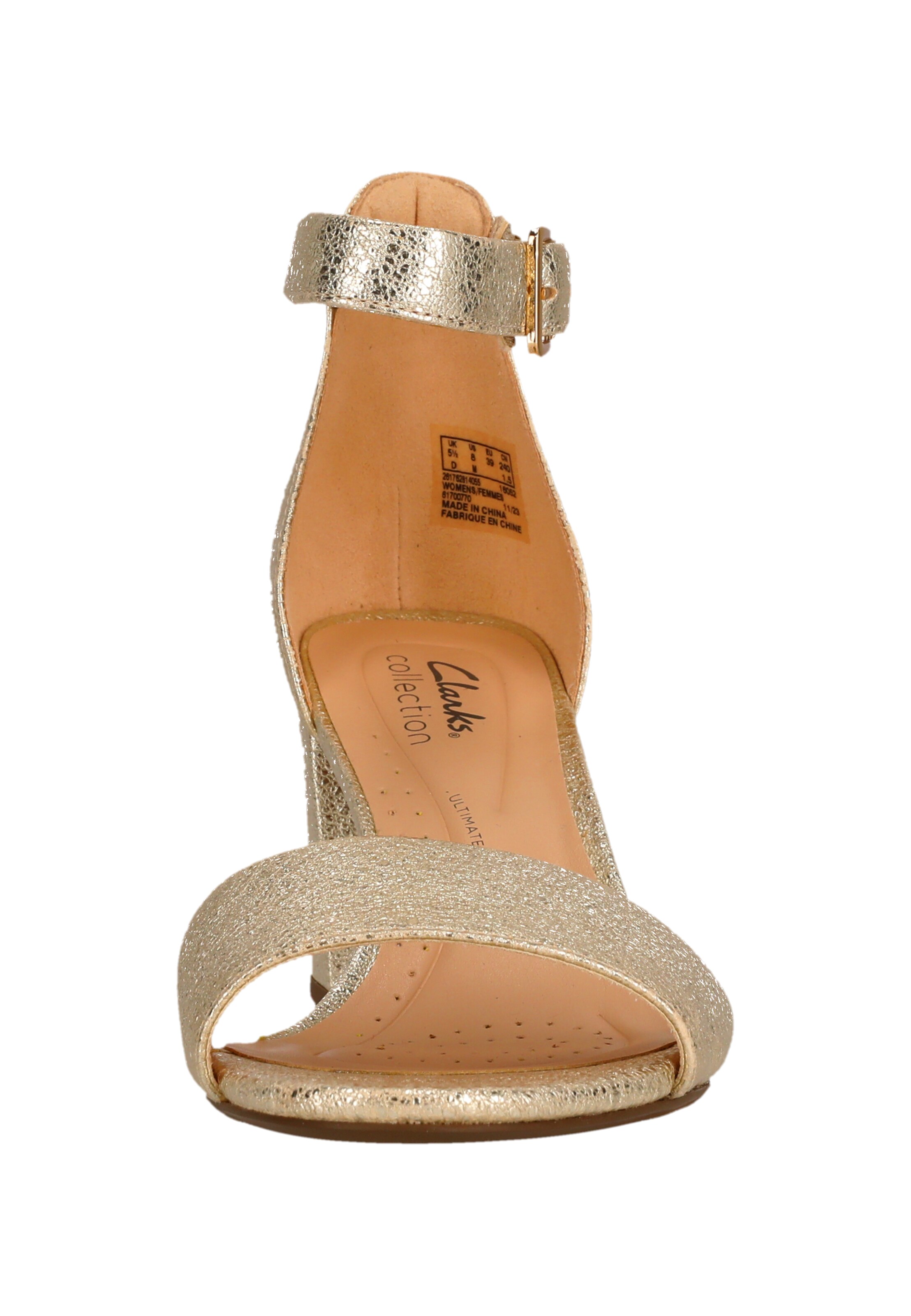 CLARKS Strap sandal 'Deva' in Gold