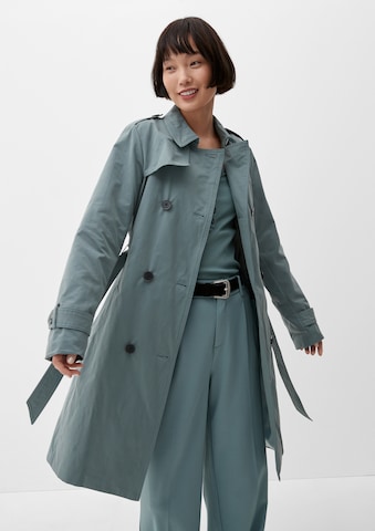 s.Oliver Between-Seasons Coat in Blue: front