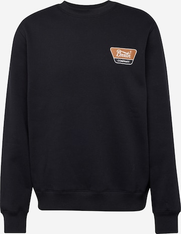 Brixton - Sweatshirt 'LINWOOD' em preto: frente