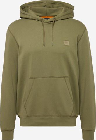 BOSSSweater majica 'Wetalk' - zelena boja: prednji dio