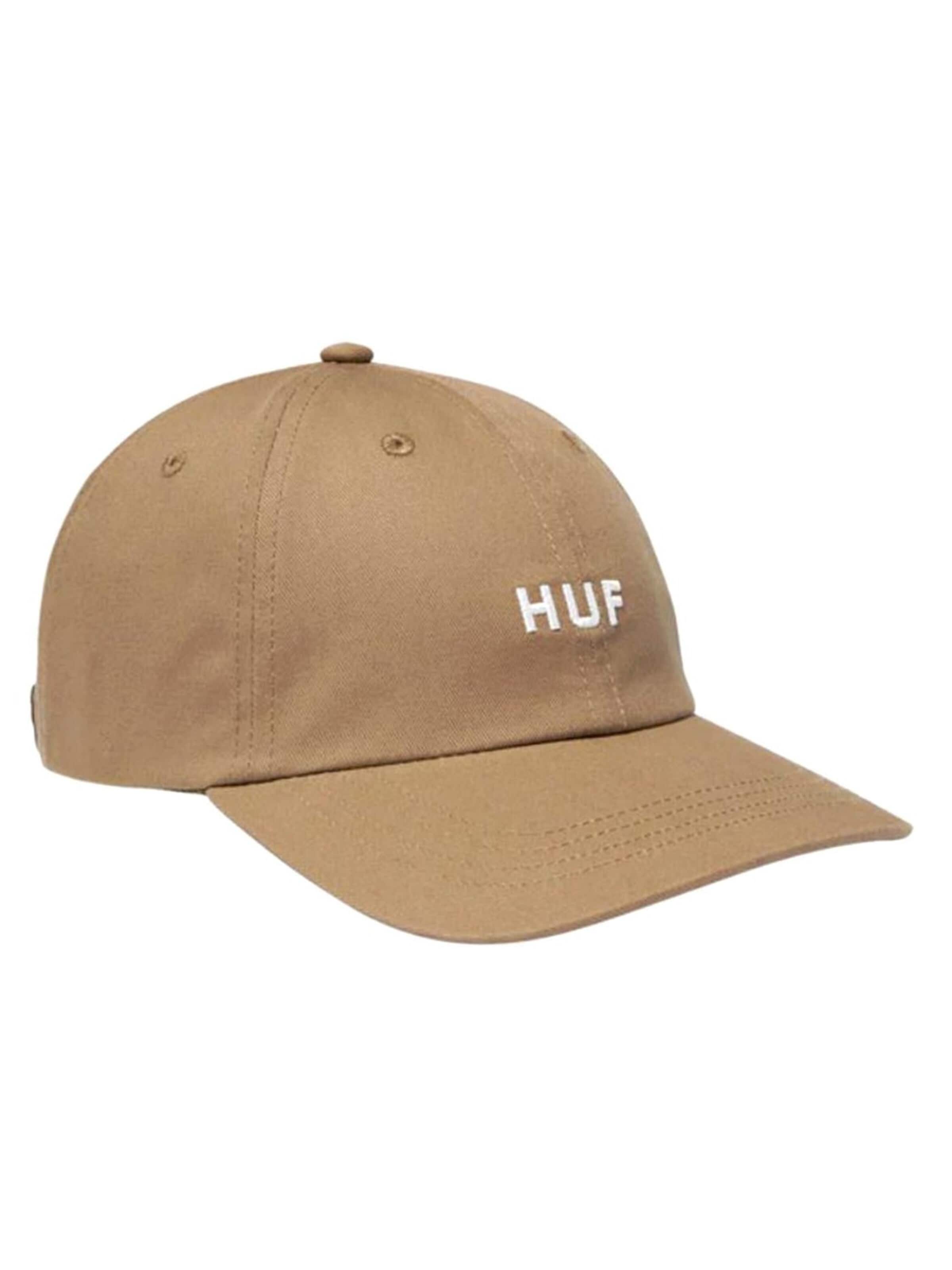 HUF Czapka z daszkiem 'Set OG CV 6 panel Hat Stone' w kolorze brązowy: przód