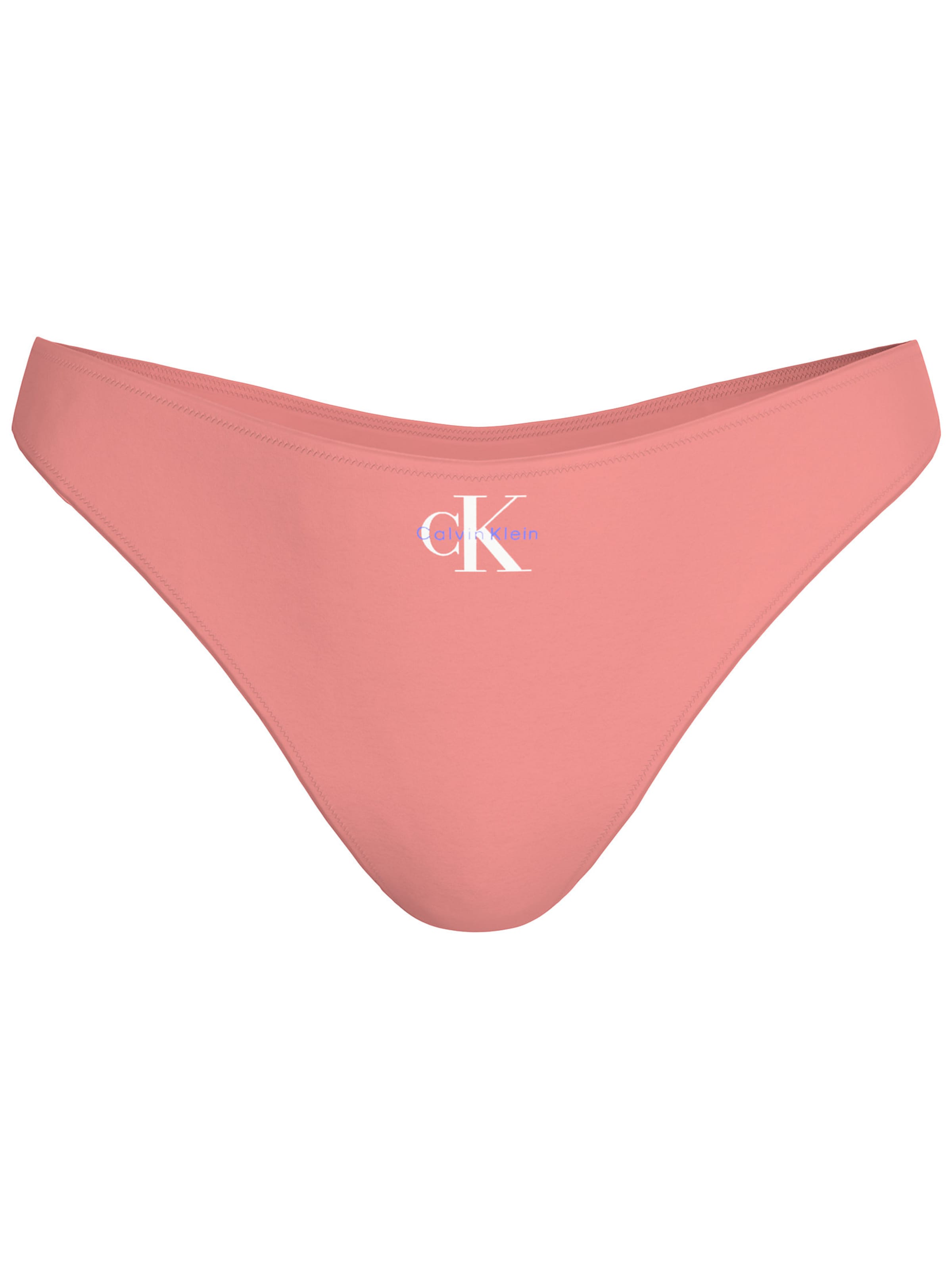 Bas de bikini 'CK Monogram' Calvin Klein Swimwear en orange : devant
