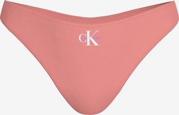 Bas de bikini 'CK Monogram' Calvin Klein Swimwear en orange : devant