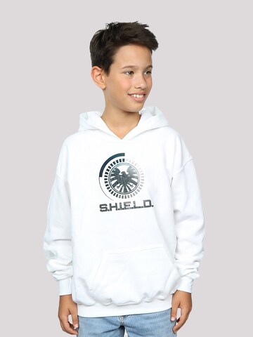 F4NT4STIC Hoodie 'Marvel Avengers Shield Circuits' in Weiß: predná strana