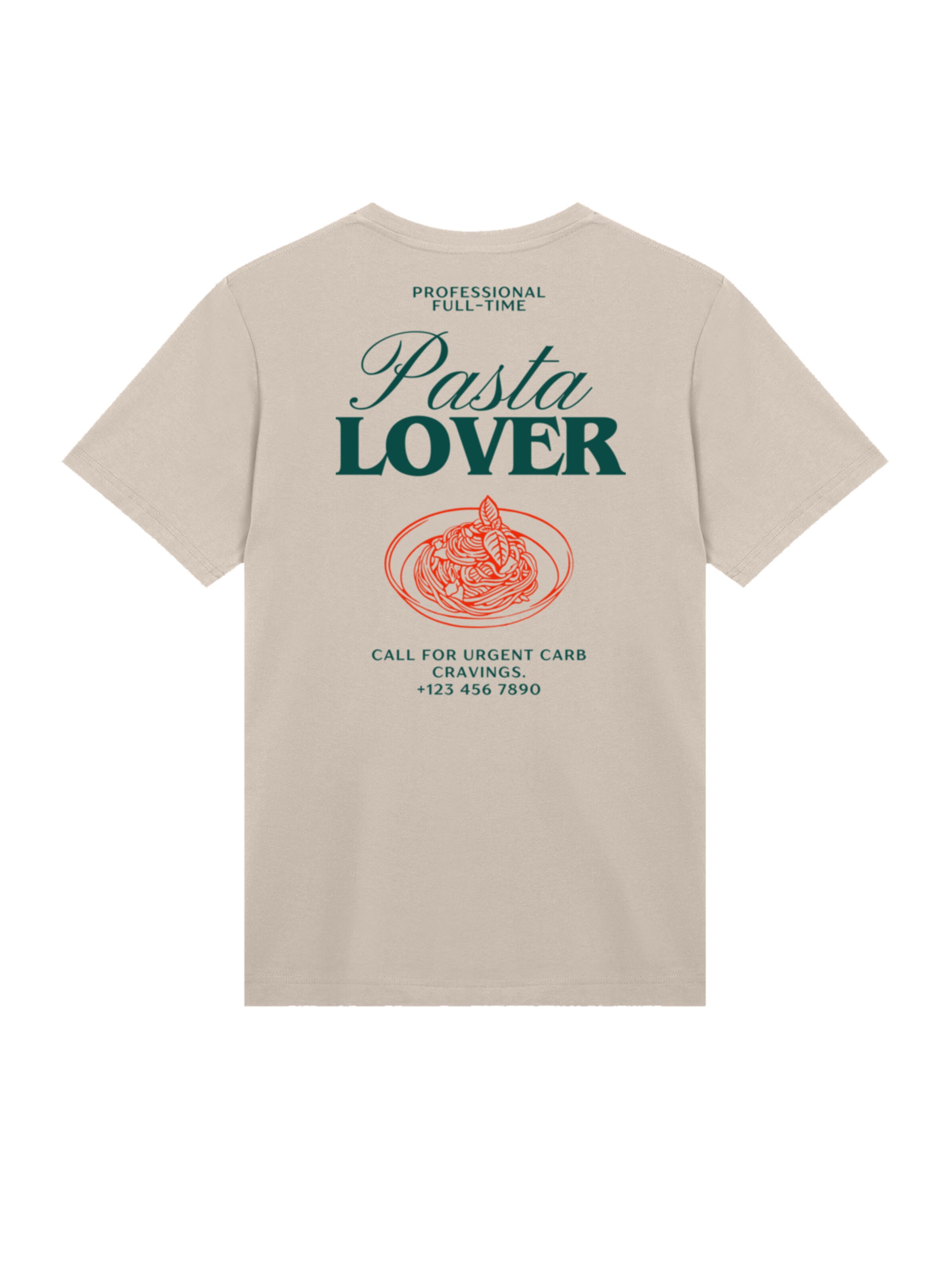F4NT4STIC Shirt 'Pasta Lover' in Beige