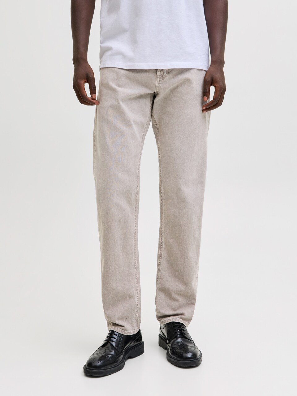 Regular Jeans 'JJICHRIS' de la JACK & JONES pe gri: față
