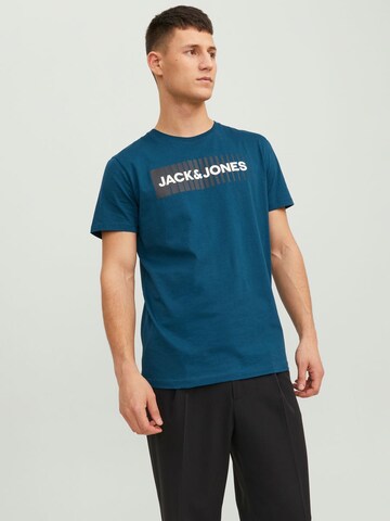 T-Shirt JACK & JONES en bleu : devant